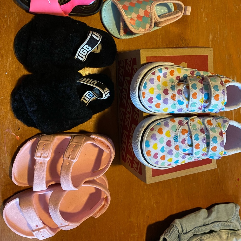 Assortment of baby shoes